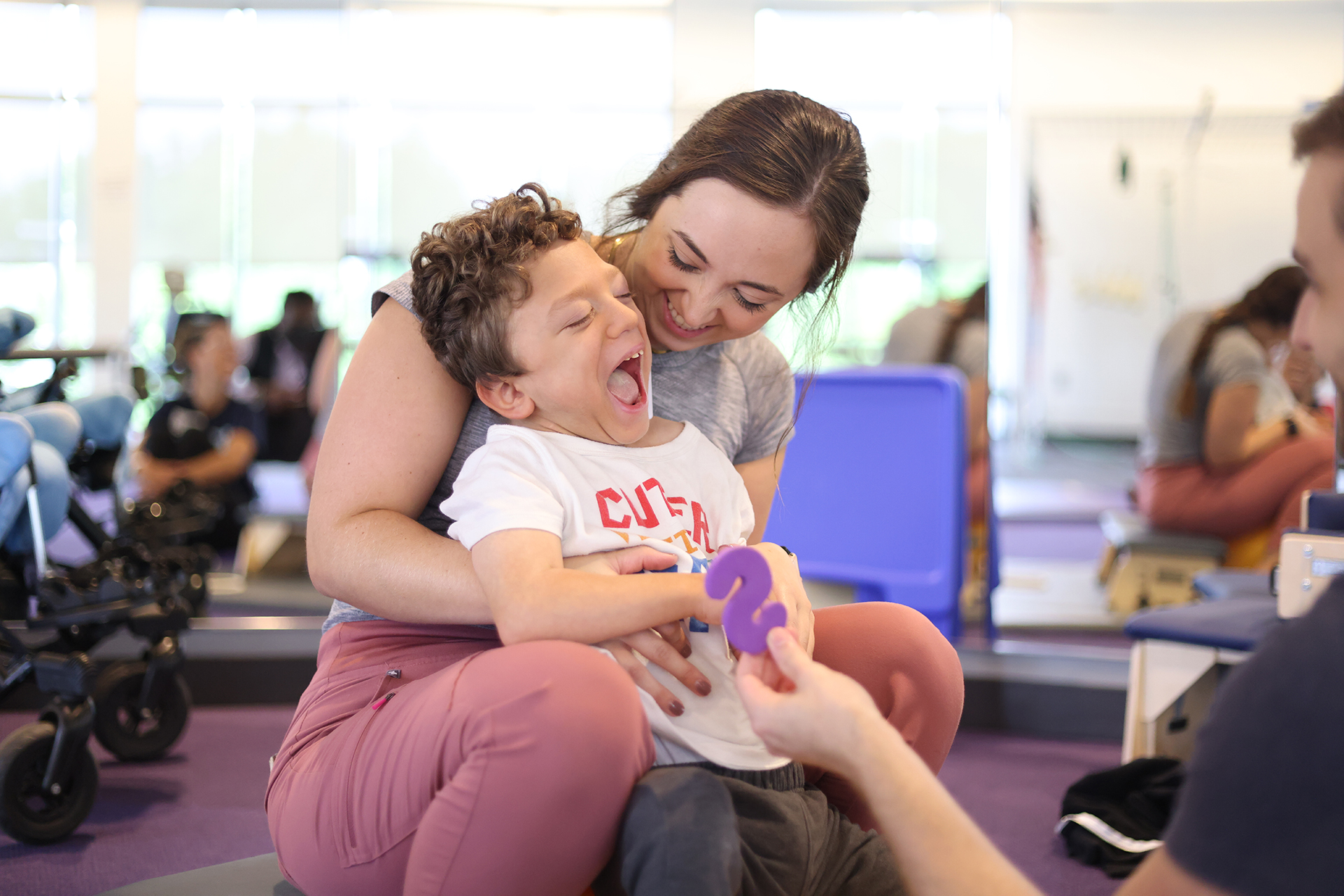 Outpatient Everett O_Connor with Occupational Therapy Student Gia Labriola
