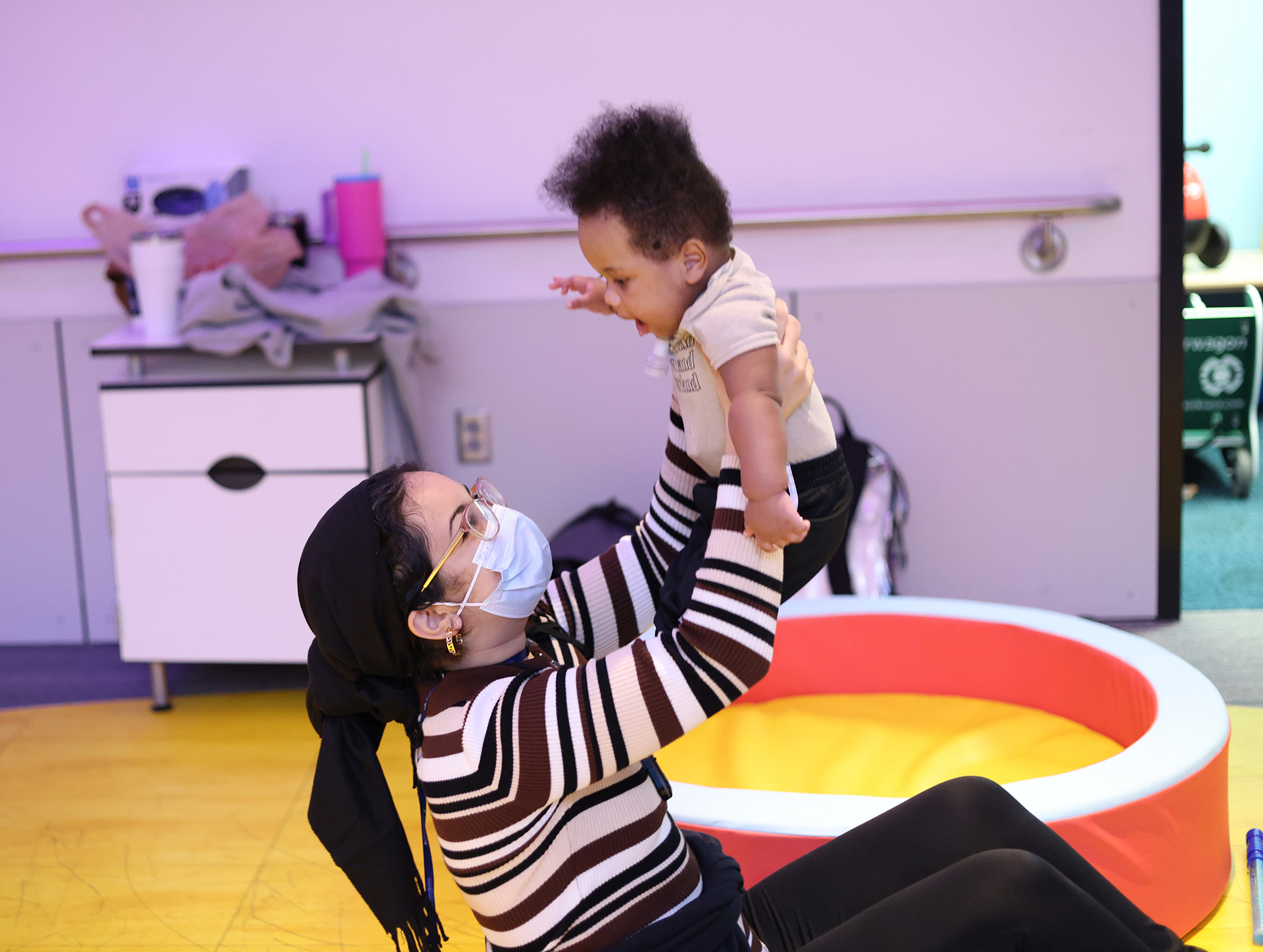PPA Noor Ghanam with patient Germahud Williams Jr. 3