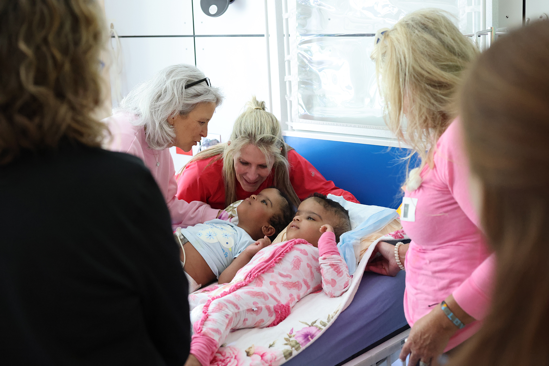 Conjoined twins reunited after surgery at Ranken Jordan